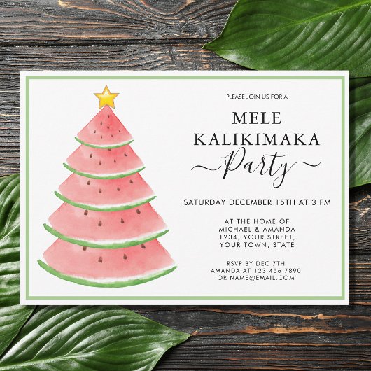 Mele Kalikimaka Kerstparty Kaart