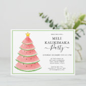 Mele Kalikimaka Kerstparty Kaart (Staand voorkant)