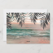 Mele Kalikimaka | Kerststrand Feestdagenkaart (Achterkant)