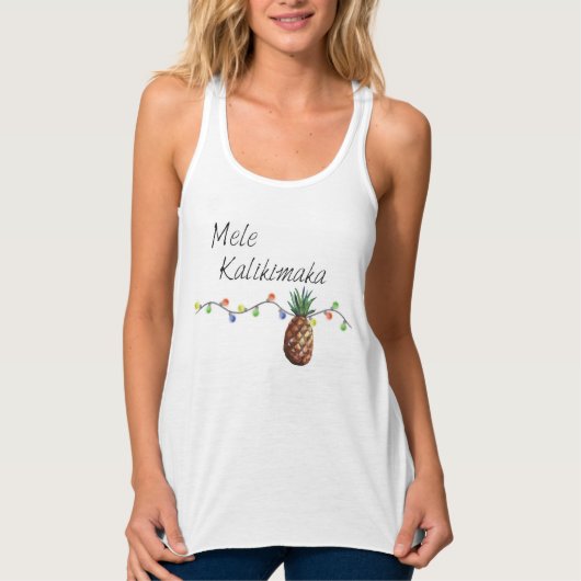 Mele Kalikimaka - kerstTanktop Tanktop (Voorkant)