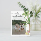 mele kalikimaka kerstvakantie Foto Briefkaart (Staand voorkant)