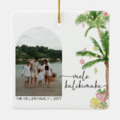 mele kalikimaka kerstvakantie Foto Keramisch Ornament (Achterkant)