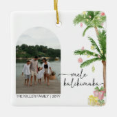 mele kalikimaka kerstvakantie Foto Keramisch Ornament (Voorkant)