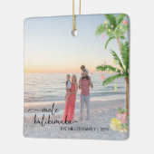 mele kalikimaka kerstvakantie Volledige foto Keramisch Ornament (Links)