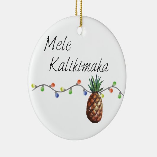 Mele Kalikimaka - kerstversiering Keramisch Ornament (Rechts)