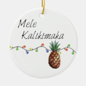 Mele Kalikimaka - kerstversiering Keramisch Ornament (Voorkant)