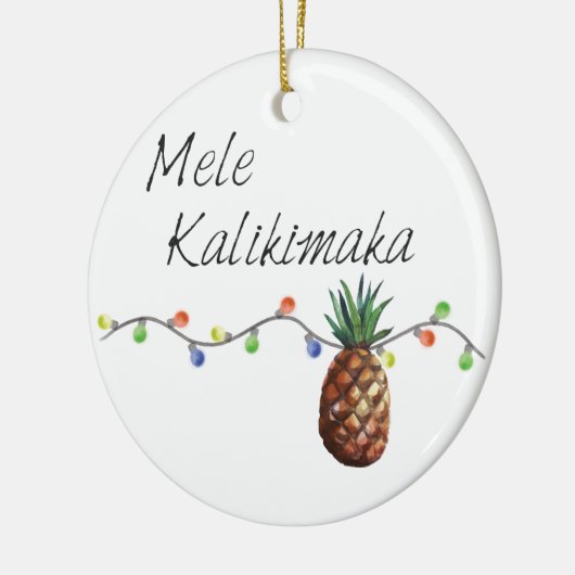 Mele Kalikimaka - kerstversiering Keramisch Ornament (Links)
