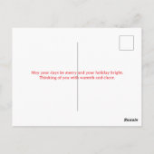 Mele Kalikimaka Merry Christmas Island Beach Style Briefkaart (Achterkant)