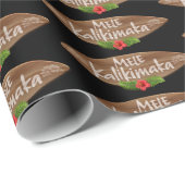 Mele Kalikimaka - Merry Christmas Surfboard Hawaï Cadeaupapier (Rol Hoek)