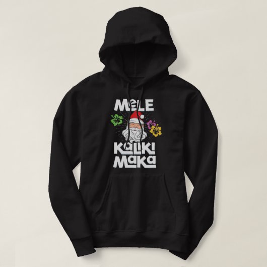 Mele Kalikimaka Merry Kerstmis Hawaii Hawaiian Hoodie (Design voorkant)