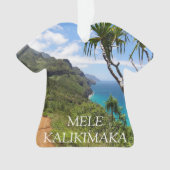Mele Kalikimaka Merry Kerstmis Hawaii Keepomwille Ornament (voorkant)