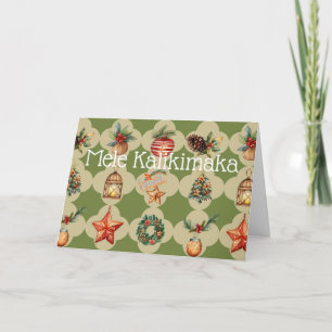 Mele Kalikimaka Merry Kerstmis Hawaiian Feestdagen Kaart