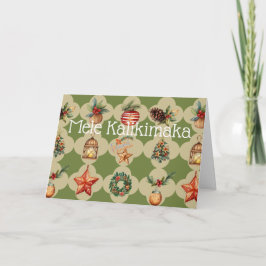 Mele Kalikimaka Merry Kerstmis Hawaiian Feestdagen Kaart