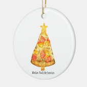 Mele Kalikimaka Merry Kerstmis Hawaiian Pizza Keramisch Ornament (Links)