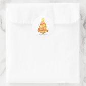 Mele Kalikimaka Merry Kerstmis Hawaiian Pizza Ronde Sticker (Tas)
