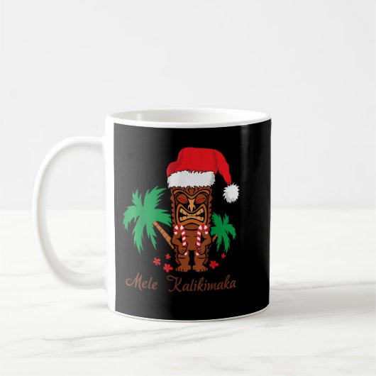 Mele Kalikimaka Merry Kerstmis Hawaiian Tiki Koffiemok (Links)