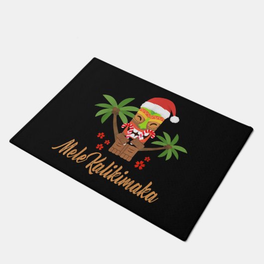 Mele Kalikimaka Merry Kerstmis Hawaiian Xmas Gift Deurmat (Schuin)