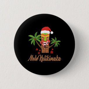 Mele Kalikimaka Merry Kerstmis Hawaiian Xmas Gift Ronde Button 5,7 Cm