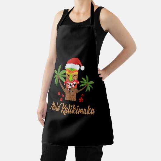 Mele Kalikimaka Merry Kerstmis Hawaiian Xmas Gift Schort (Insitu)