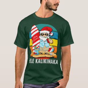 Mele Kalikimaka Merry Kerstresten Hawaiian San T-shirt