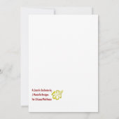 Mele Kalikimaka met Golden Hibiscus Wenskaart Notitiekaartje (Achterkant)