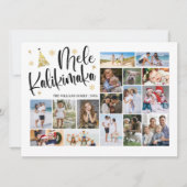 Mele Kalikimaka Modern Foto Collage Hawaiian (Voorkant)