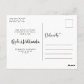 Mele Kalikimaka Modern Foto Hawaiian Holiday Briefkaart (Achterkant)