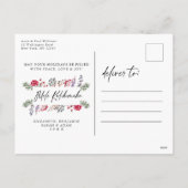 Mele Kalikimaka Modern Foto Hawaiian Kerstmis Feestdagenkaart (Achterkant)