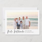 Mele Kalikimaka Modern Minimale Foto Feestdagenkaart (Voorkant)