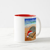 Mele Kalikimaka Monk Seal met Santa Hat Mok (Voorkant rechts)