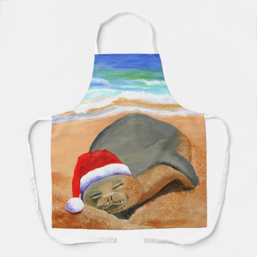 Mele Kalikimaka Monk Seal Schort (Voorkant)