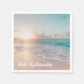 Mele Kalikimaka Mooi kerstfeest Servet (Voorkant)