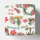 Mele Kalikimaka op het strand Bedankdoosjes (Bovenkant)