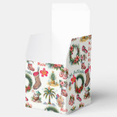 Mele Kalikimaka op het strand Bedankdoosjes (Geopend)