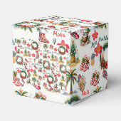 Mele Kalikimaka op het strand Bedankdoosjes (Achterkant)