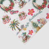 Mele Kalikimaka op het strand Tissuepapier (Detail)