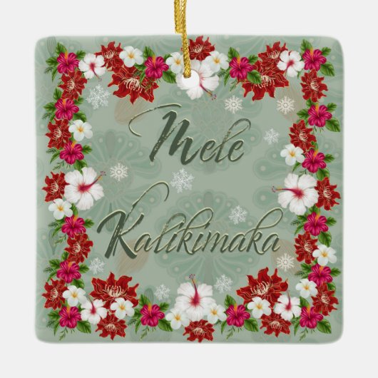 Mele Kalikimaka Ornament kerstboom (Voorkant)