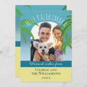 Mele Kalikimaka Palm Feestdagenkaart (Voorkant / Achterkant)