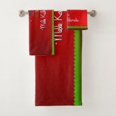 Mele Kalikimaka Palm Tree for Xmas Bad Handdoek (Insitu)