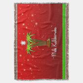 Mele Kalikimaka Palm Tree for Xmas Deken (Voorkant Verticaal)