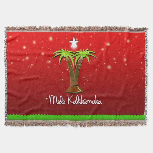 Mele Kalikimaka Palm Tree for Xmas Deken (Voorkant)
