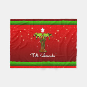 Mele Kalikimaka Palm Tree for Xmas Fleece Deken