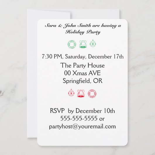 Mele Kalikimaka Palm Tree for Xmas Kaart (Achterkant)