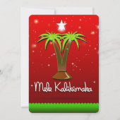 Mele Kalikimaka Palm Tree for Xmas Kaart (Voorkant)