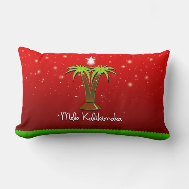 Mele Kalikimaka Palm Tree for Xmas Kussen (Voorkant)