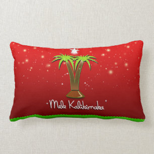 Mele Kalikimaka Palm Tree for Xmas Kussen