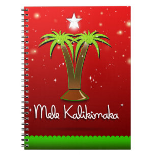 Mele Kalikimaka Palm Tree for Xmas Notitieboek
