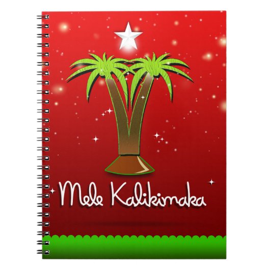 Mele Kalikimaka Palm Tree for Xmas Notitieboek (Voorkant)