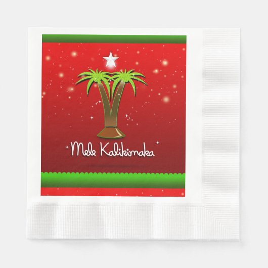Mele Kalikimaka Palm Tree for Xmas Servetten (Voorkant)