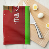 Mele Kalikimaka Palm Tree for Xmas Theedoek (Quarter Fold)